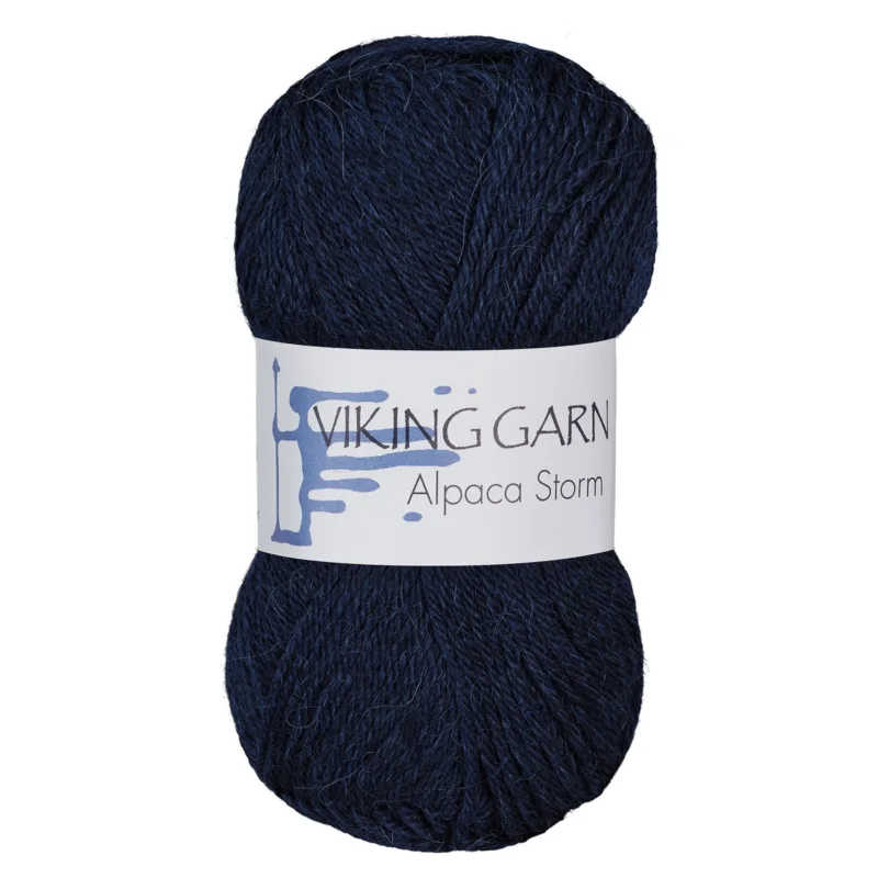 Viking Garn Alpaca Storm 50g marinblå 526 Nyhet