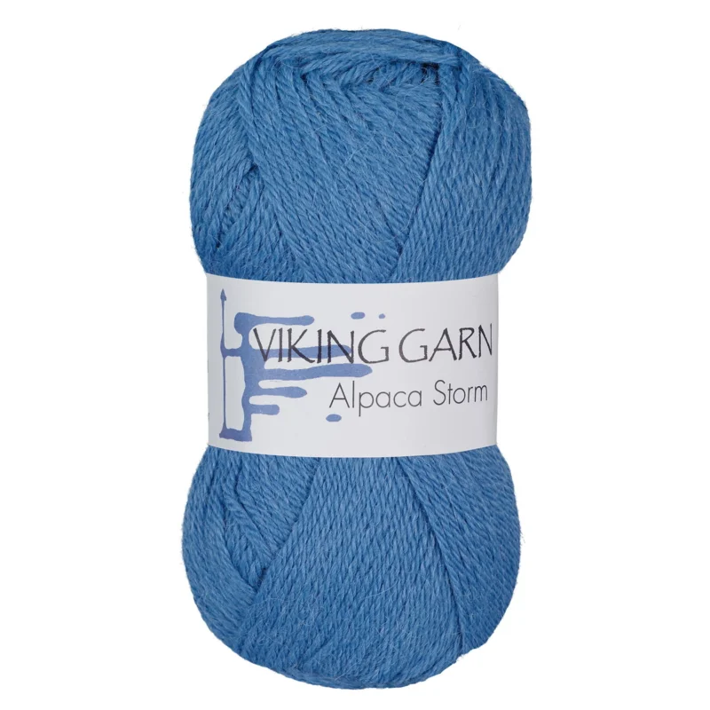 Viking Garn Alpaca Storm 50g mellanblå 523 Säker betalning