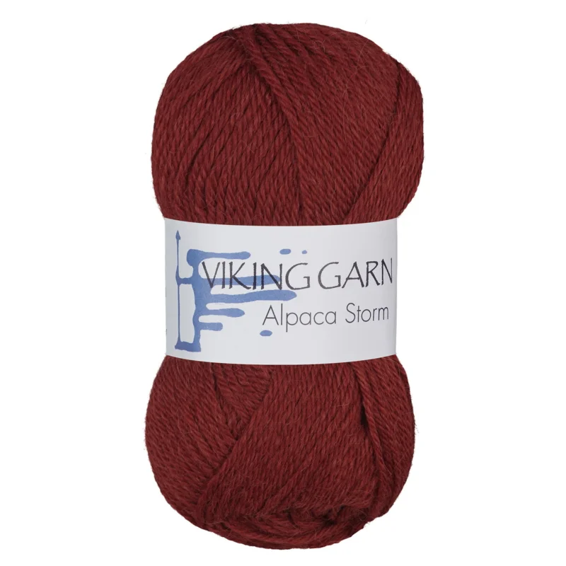 Viking Garn Alpaca Storm 50g mörkröd 558 Köp online