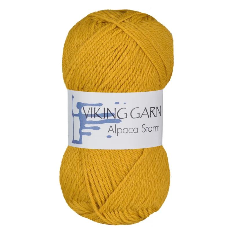 Viking Garn Alpaca Storm 50g currygul 545 Endast denna vecka