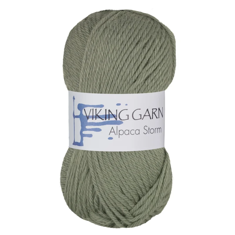 Viking Garn Alpaca Storm 50g mossgrön 532 Reapris