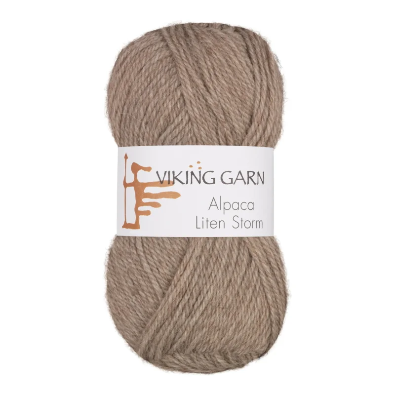 Viking Garn Alpaca Liten Storm 50g ljusbrun 707 Sänkt pris