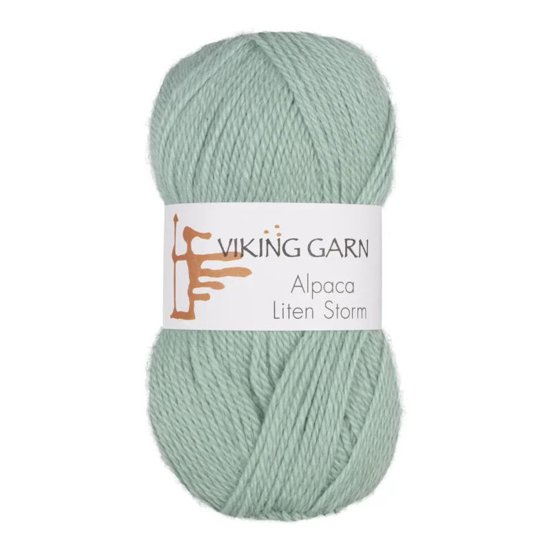 Endast denna vecka Viking Garn Alpaca Liten Storm 50g ljus petrol 731