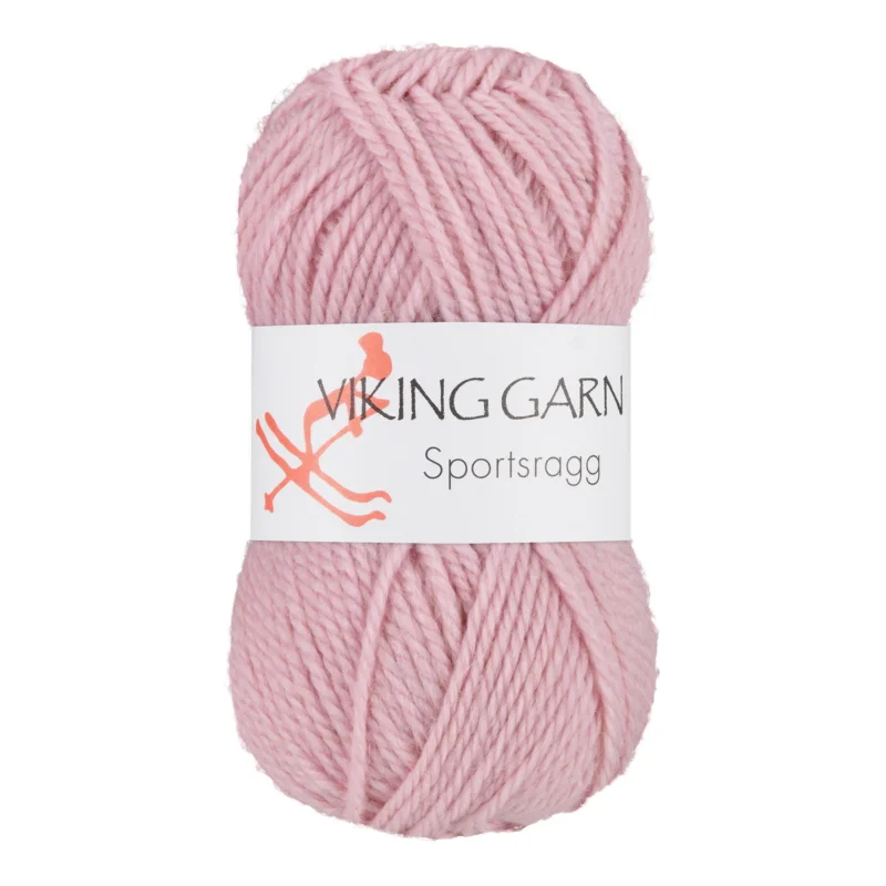 Viking Garn Sportsragg 50g ljusrosa 574 Fynd