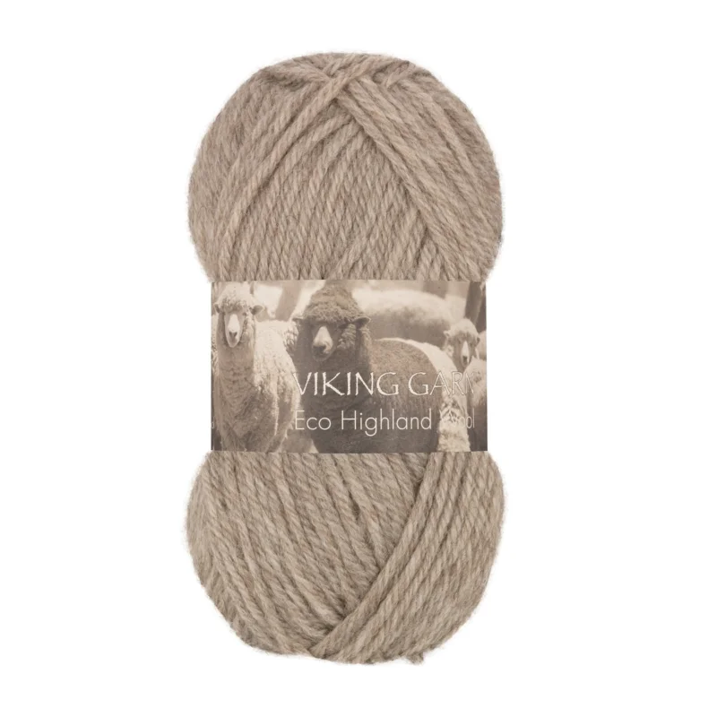 Viking Garn Eco Highland Wool 50g beige 207 Rabatter