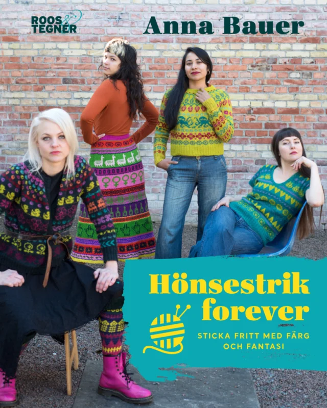 Outlet Hönsestrik forever sticka fritt med färg och fantasi av Anna Bauer
