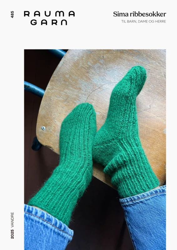 Endast idag Mönsterblad Sima ribbesokker (485)
