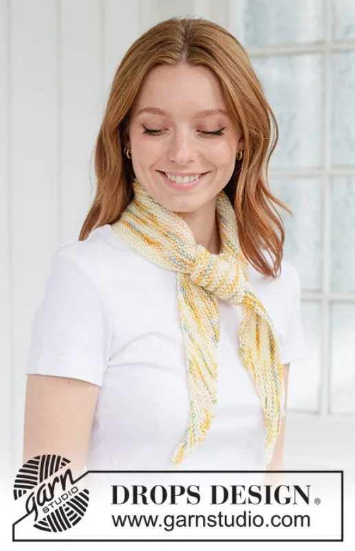 Expressleverans "Spring Picnic Shawl" stickad i Fiesta 265-17