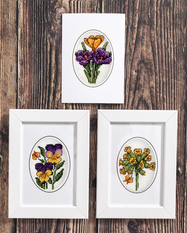Trygg betalning Vårblommor – 3 pack kort