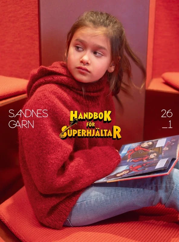 Hanbok för Superhjältar mönster stickade i KOS Snabb frakt