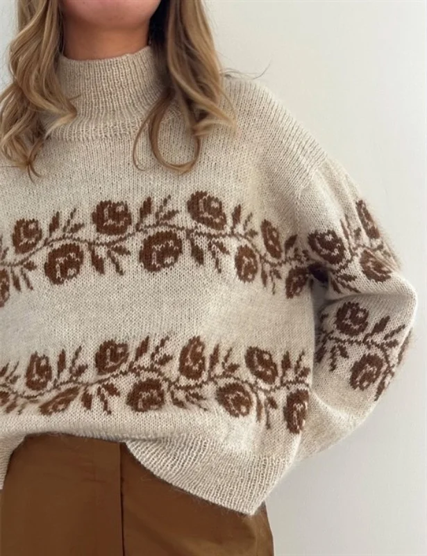 "ROSIE SWEATER" Tynn Peer Gynt och Tynn Silk Mohair från LeKnit Endast idag