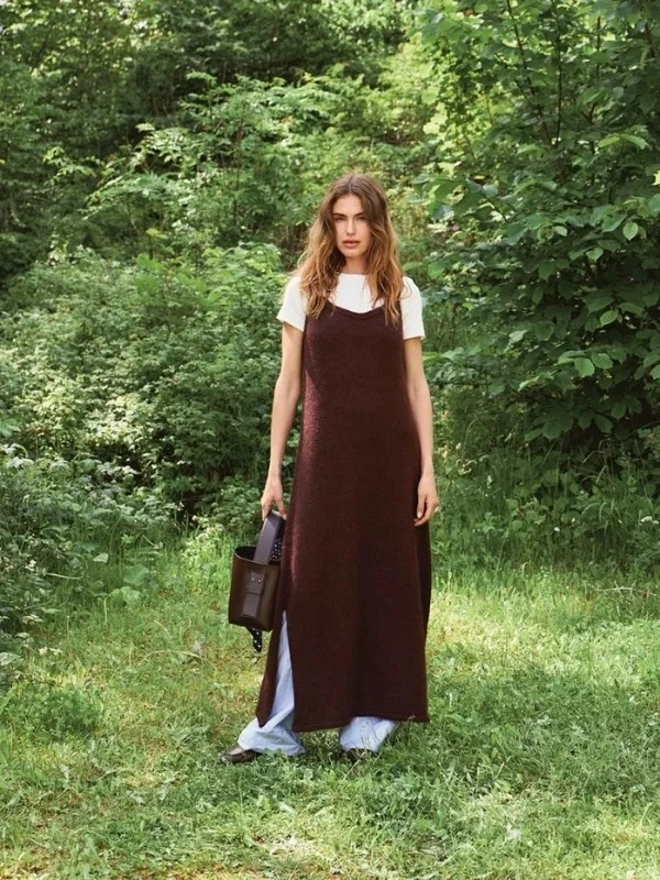 "EMERSON DRESS" stickad i Sunday och Tynn Silk Mohair 2507-2a Nyhet