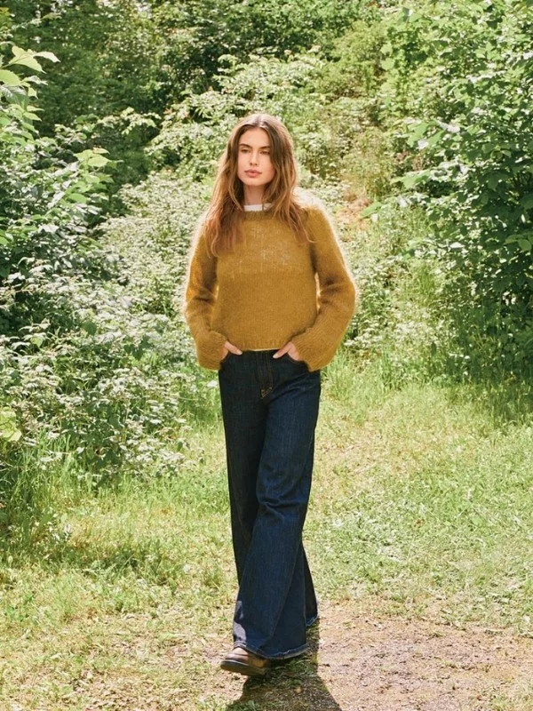"ROOKIE SWEATER" stickad i Ballerina Chunky Mohiar 2507-3 Lågt pris