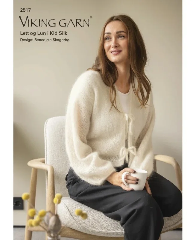 Mönsterkatalog i Kid/Silk från Viking Garn 2517 Fynd