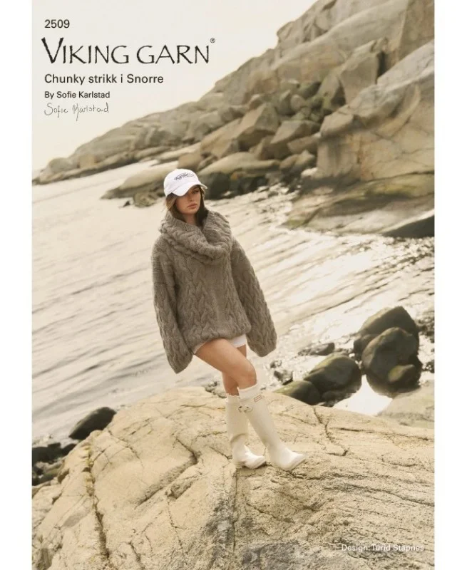 Endast denna vecka Mönsterkatalog Chunky stickat i Viking Snorre 2509