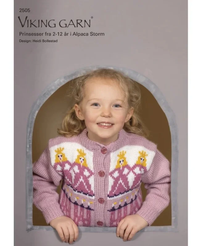 Köp nu Mönsterkatalog "Prinsessa" stickat i Alpaca Storm 2505