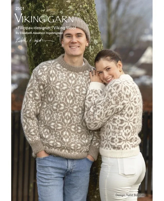 Köp nu Mönsterkatalog 2501 stickad i Viking Wool