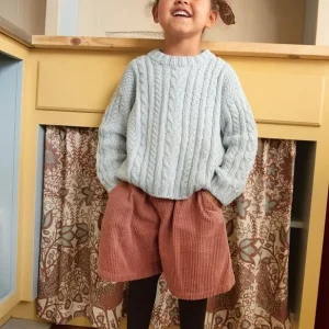 "CASPIAN SWEATER JUNIOR" stickad med en tråd Double Sunday eller Duo 2501-1a-1b Extra rabatt
