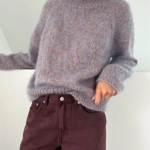 "FOUNDATION SWEATER"(SVENSKA) stickad i Ballerin Chunky och två trådar Alpakka följetråd från LeKnit Extra rabatt