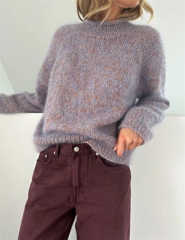 "FOUNDATION SWEATER"(SVENSKA) stickad i Ballerin Chunky och två trådar Alpakka följetråd från LeKnit Extra rabatt