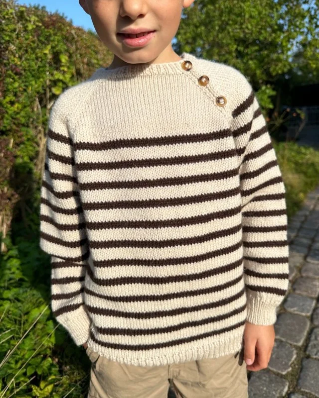 Lägg i varukorgen "SEASIDE SWEATER" stickad i Double Sunday