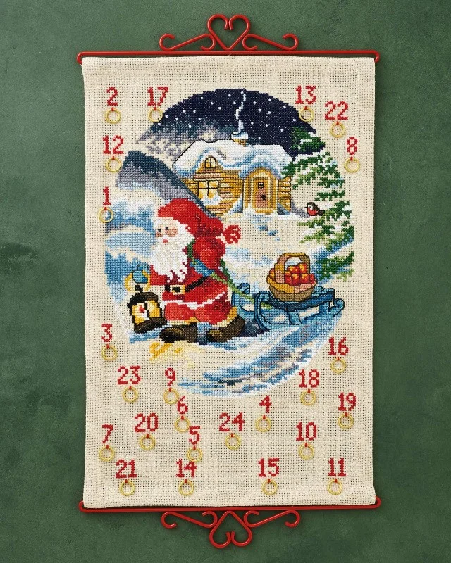Sänkt pris Tomte med äppelkorg
