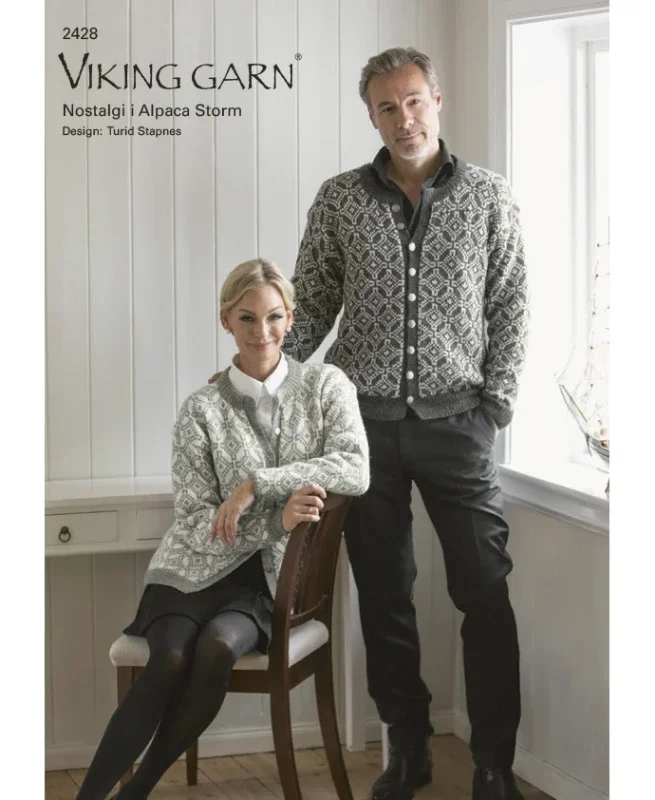 Kundfavorit "Nostalgi" mönsterkatalog från Viking Garn 2428