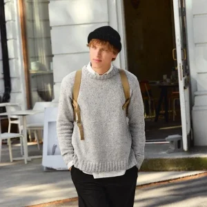 "BRENDAN SWEATER MAN TWEED" stickad i Tweed Recycled 2412-8 Sänkt pris