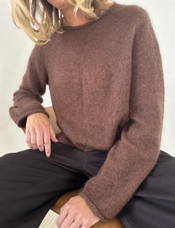 Fri frakt "PLAIN YOKE BLOUSE" (SVENSKA). LeKnit