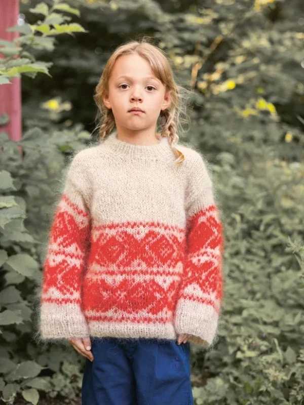 Begränsad tid "FUN CHUNKY MARIUS JUNIOR" stickad i Ballerina Chunky Mohair, 2411-3, mönster finns endast på Norska