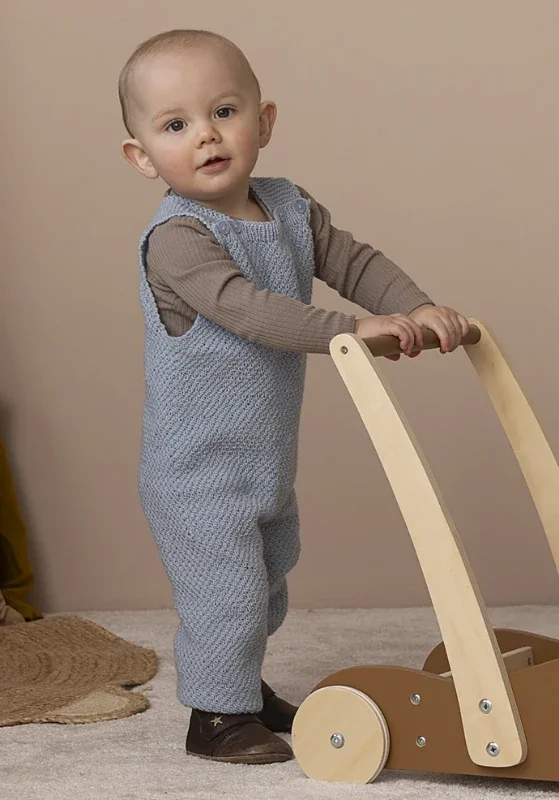 Premium «Ture» hängselbyxa stickad i Trend Merino Petite 2417-13