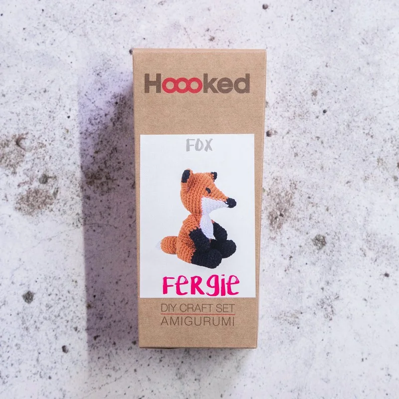 Köp online DIY Crochet Kit Fox Fergie Eco Barbante