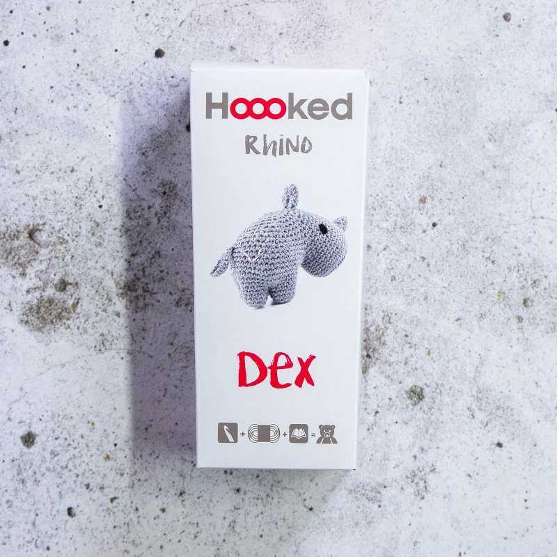 DIY Crochet Kit Rhino Dex Eco Barbante Nedsatt pris