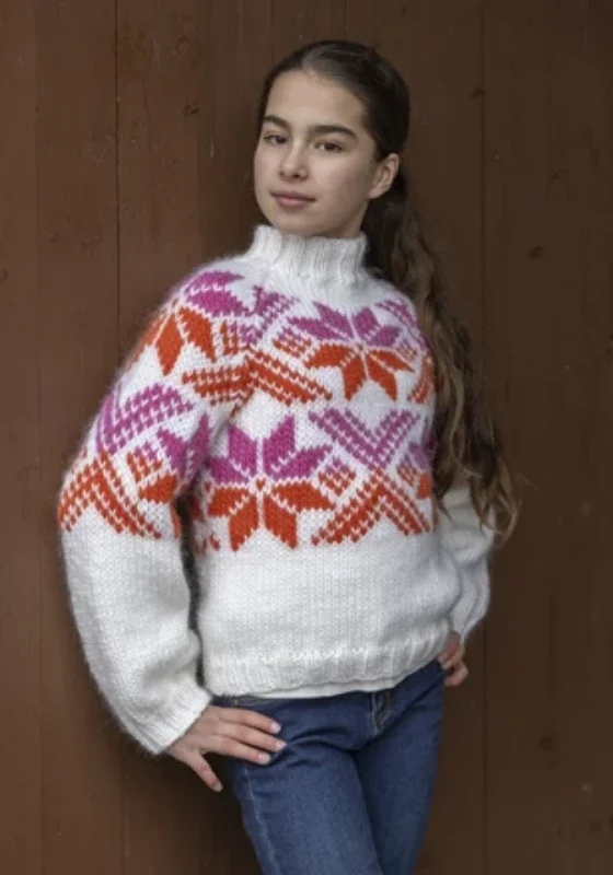 Köp online "Snoi" -tröja stickad i Viking Snorre strl. 4år-12år 2410-1