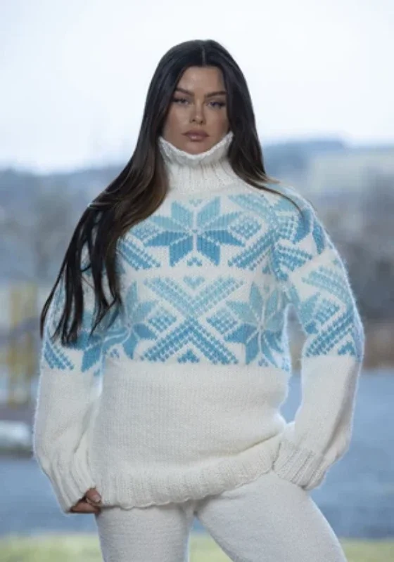 "SNO" -tröja stickad i Viking Snorre 2409-1 Säker betalning