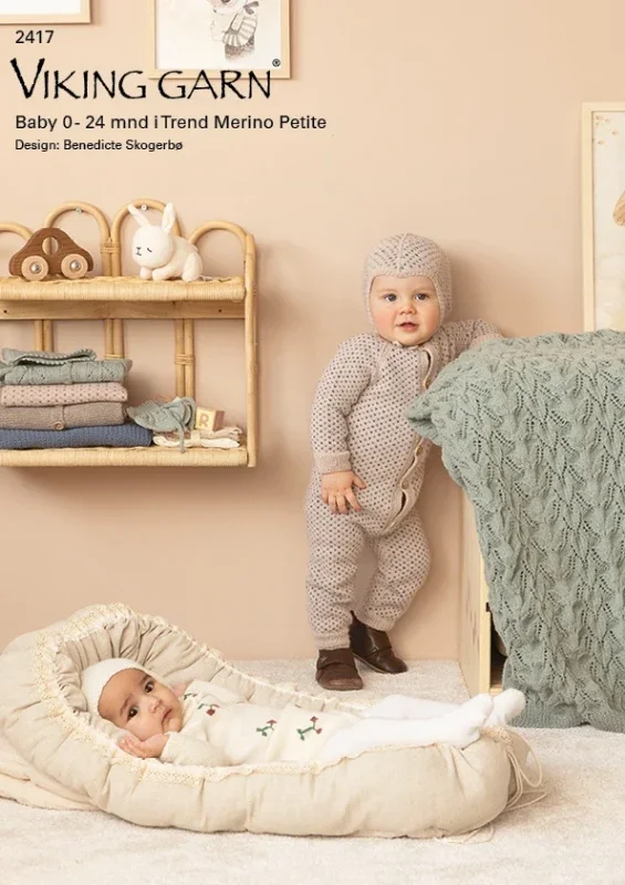 Sista chansen Mönsterkatalog från Viking garn till baby i Trend Merino Petite 2417