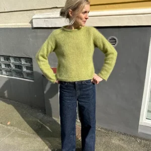 "CLOUD BLOUSE" stickad med två trådar Tynn Silk Mohair Köp online