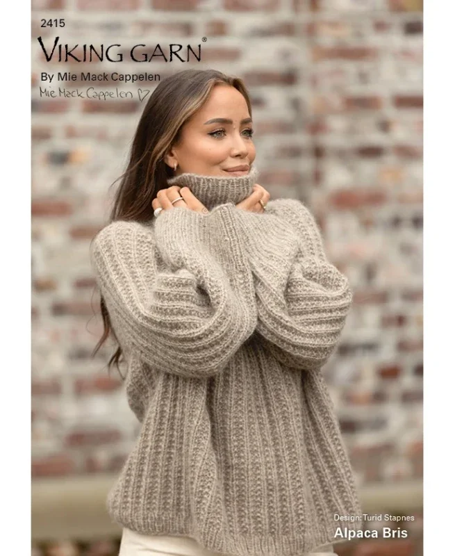 Extra rabatt Mönsterkatalog i Alpaca Bris från Viking Garn 2415