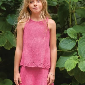 "AUGUSTIN SKIRT JUNIOR" och "AUGUSTIN SINGLET JUNIOR" båda är stickade med en tråd Line 2405-6b + 6a Expressleverans