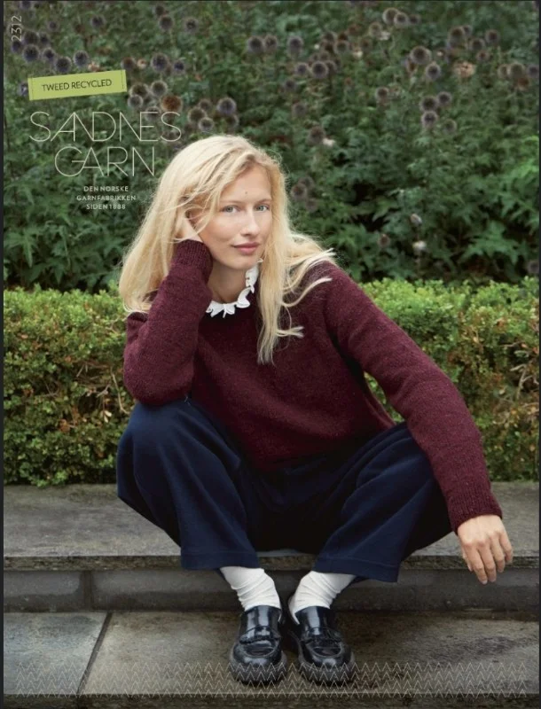 Begränsat erbjudande Tweed Recycled mönsterkatalog från Sandnes Garn 2312