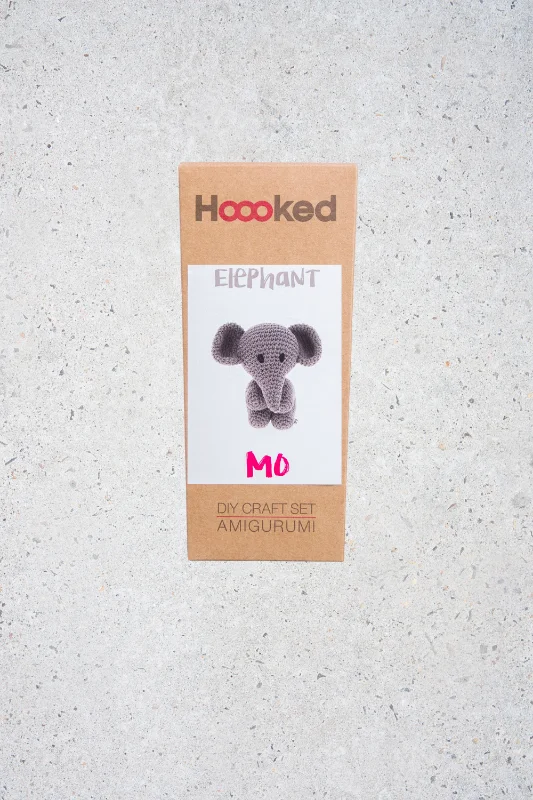 Beställ idag DIY Crochet Kit Elephant Mo Eco Barbante Taupe