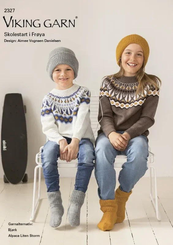 Fynd Skolstart mönsterkatalog från Viking Garn i Fröya eller Alpaca Liten Storm 2327