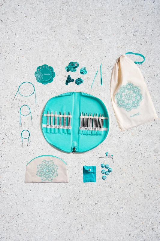 Lägg i varukorgen Mindful Warmth - set med korta ändstickor (11 par, 10 cm) och tillbehör