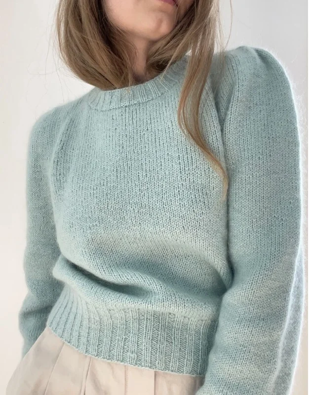 "Gabi Blouse" stickad i Sunday och Tynn Silk Mohair från LeKnit Lägg i varukorgen