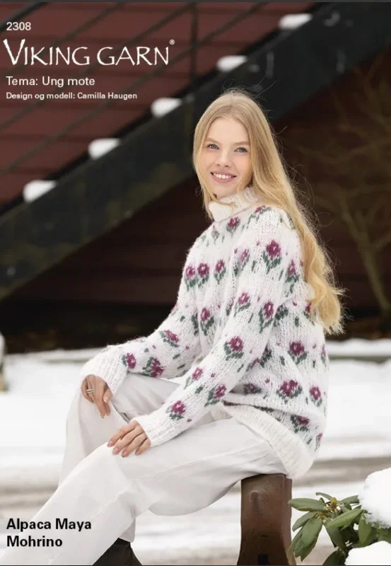 Bästa pris Ungt mode stickmönsterkatalog i Mohrino 2308