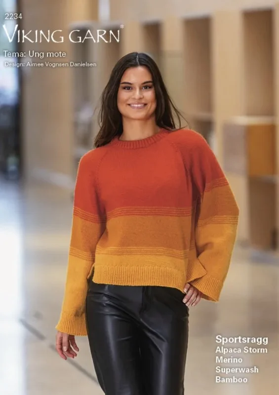 Mönsterkatalog från Viking Garn ”Ungt Mode” i Alpaca Storm 2234 Nedsatt pris