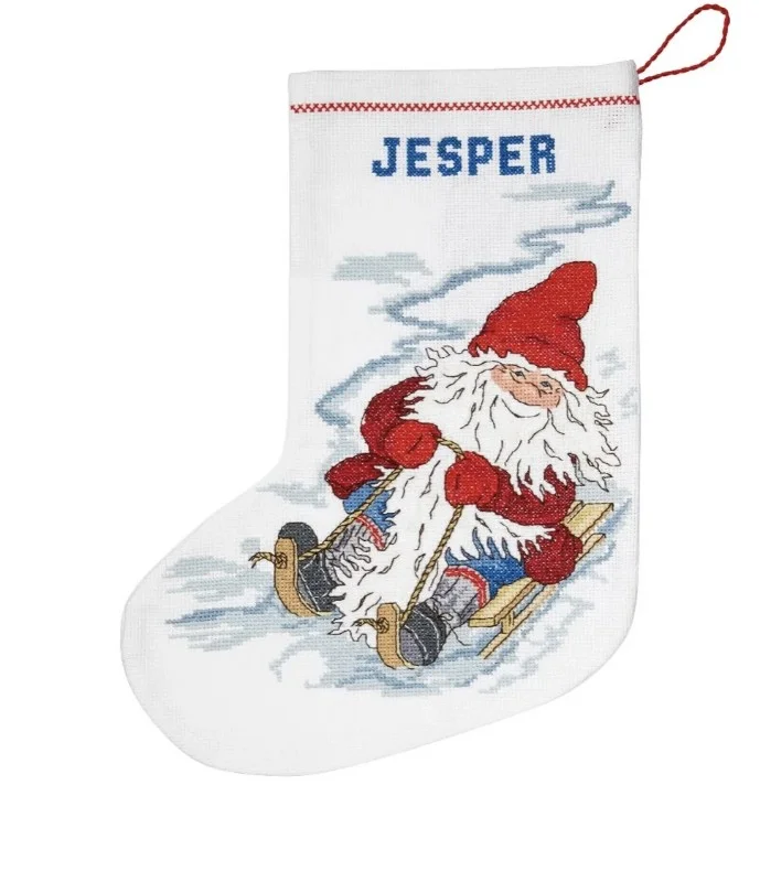 Trygg betalning Julstrumpa, broderikit 269962