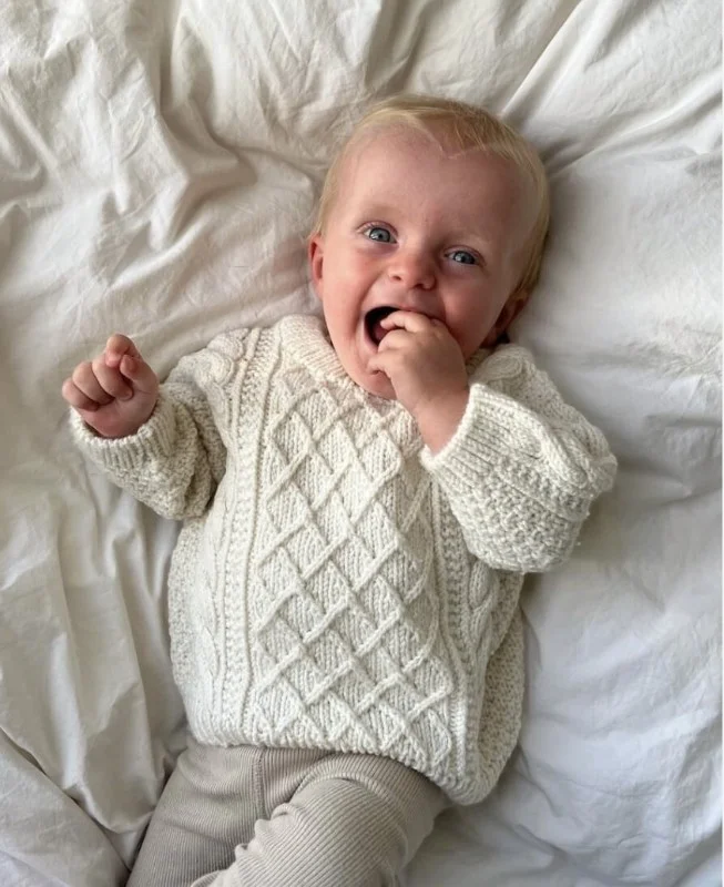 Lägg i varukorgen Moby Sweater Baby Stickad i Double Sunday