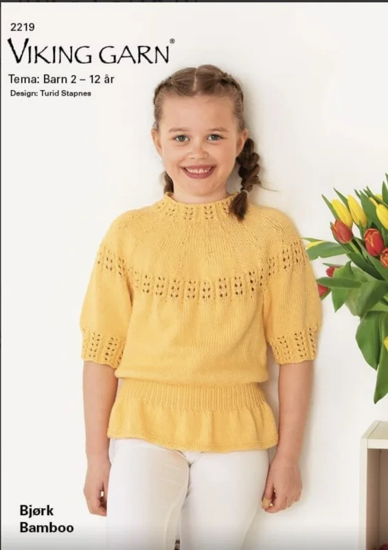 Mönsterkatalog för barn 2-12år i Bamboo från Viking Garn 2219 Nedsatt pris