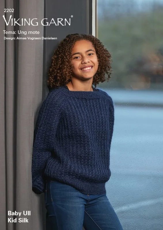 Expressleverans KATALOG 2202 Från Viking Garn i Baby Ull och Kid/silk "Ungt mode"